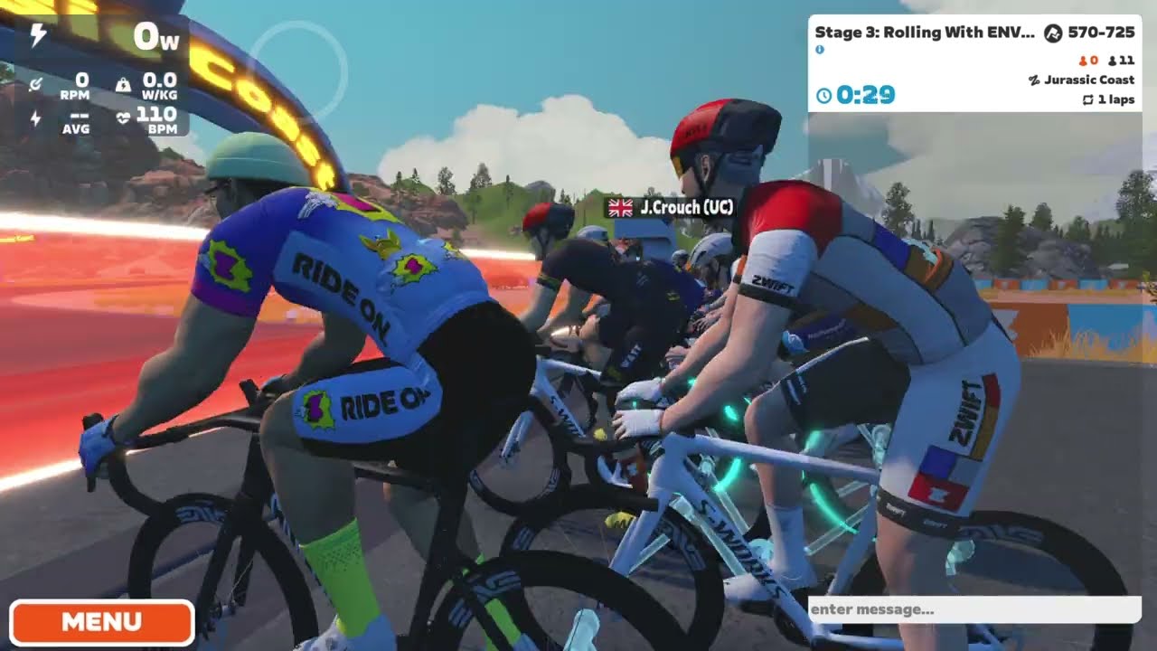 Zwift Stage 3: Rolling With ENVE - Jurassic Coast