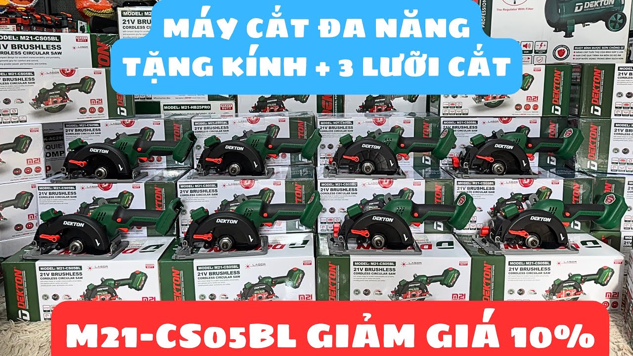 🔴Giảm giá đến 10% máy cắt đa năng M21 CS05BL chính hãng Dekton tặng kèm kính và 3 lưỡi cắt theo máy