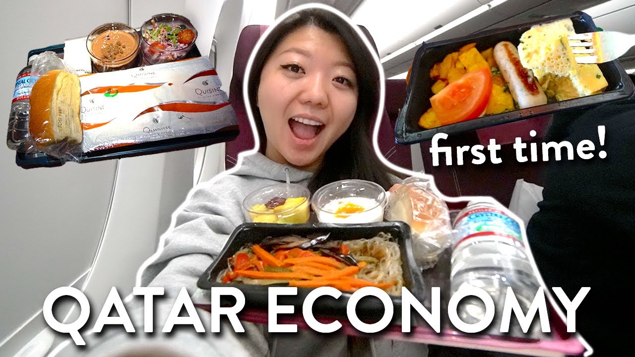 Обзор ECONOMY FOOD от Qatar Airways ✈️ из Лос-Анджелеса в Таиланд (с пересадкой в ​​Дохе)