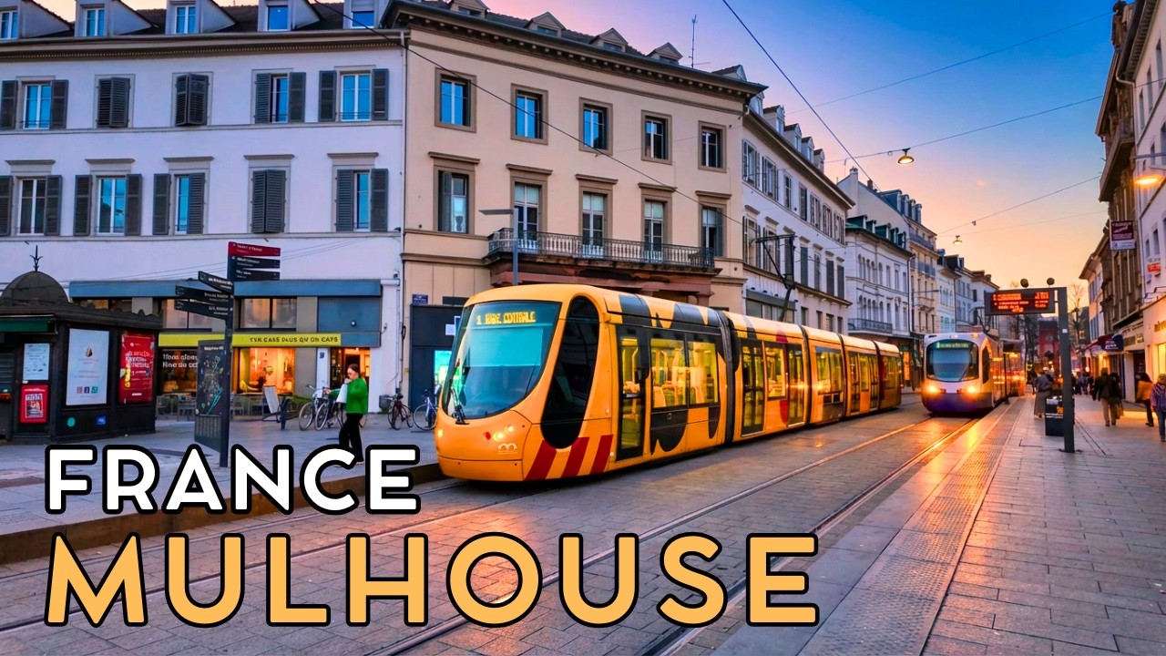Mulhouse, France 🇫🇷 Walking tour 4K | Festive City Atmosphere in France