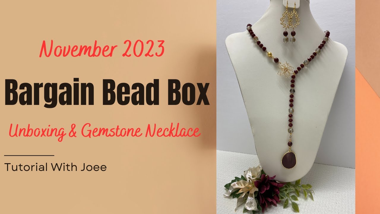 Easy Asymmetrical Necklace: Bargain Bead Box November 2023