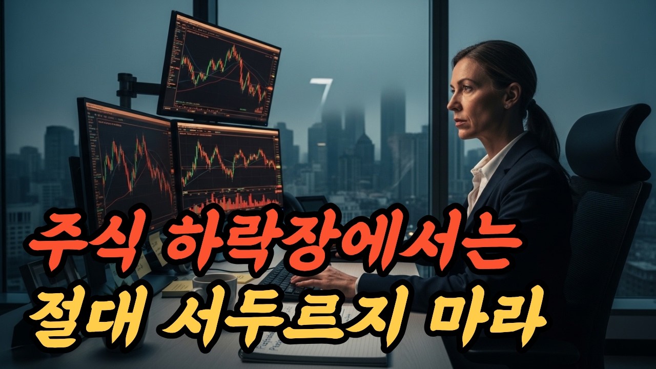 주식 시장 하락장에서는 절대 서두르지 마라