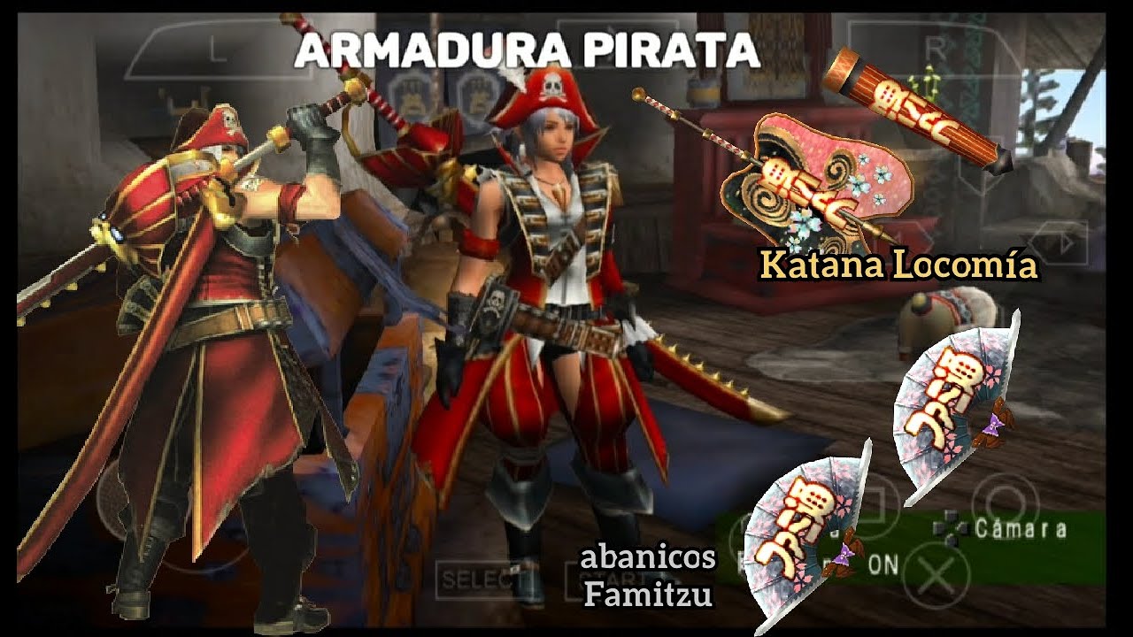 Armas de las misiones de evento en Monster Hunter Freedom Unite MHFU