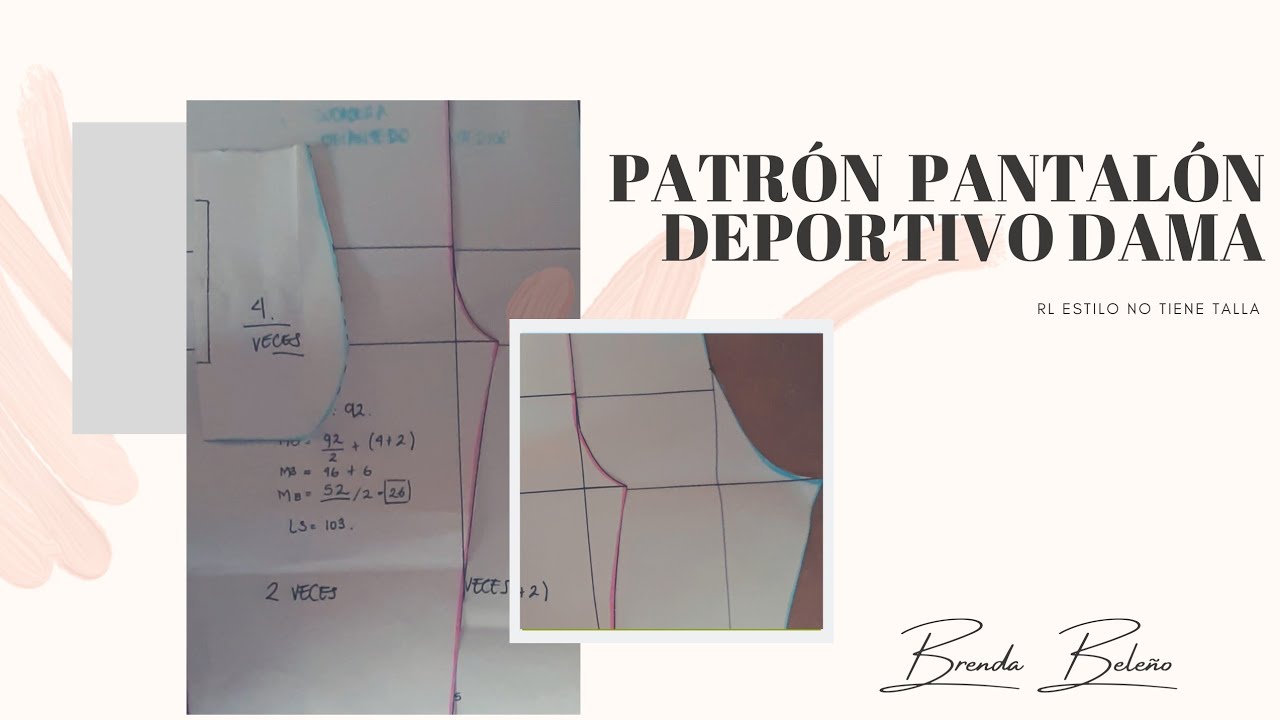 PATRÓN  PANTALÓN DEPORTIVO DAMA
