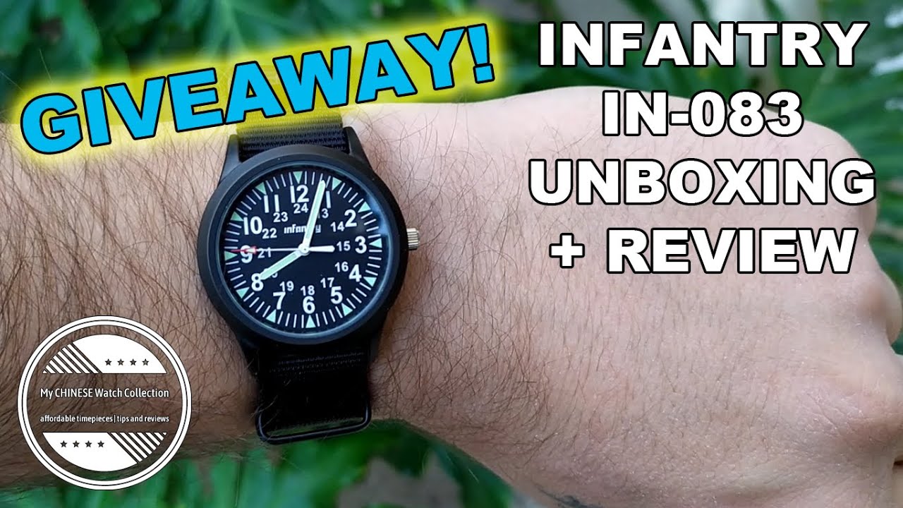 Infantry Field Watch Unboxing, Review And 500 Subscribers GIVEAWAY!