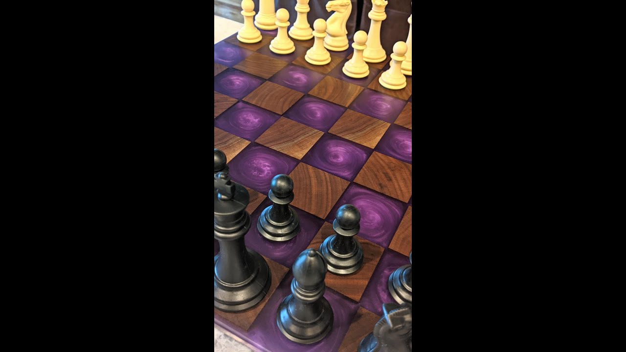 Almost IMPOSSIBLE chessboard. #shorts #epoxy #chess