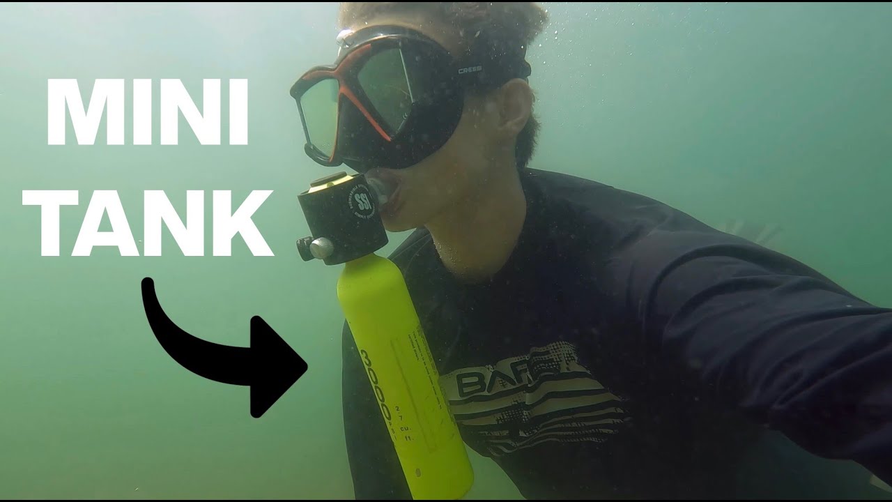 World's SMALLEST Scuba Tank! How Deep Can I Go?