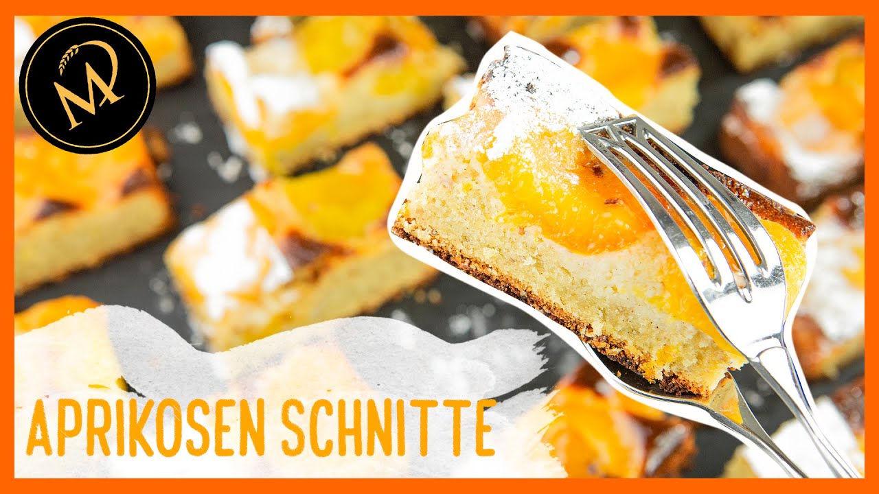 Schnelles Aprikosen Schnitten Rezept, ein wirklich traumhafter Kuchen