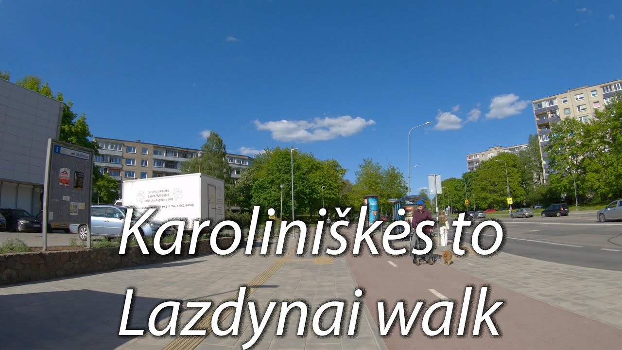 Vilnius, walking in Karolini&scaron;kės and Lazdynai. Остатки совка в Каролинишках и Лаздинах. 4К60