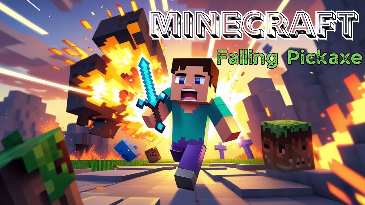🔴Minecraft Extreme Falling Pickaxe | Chat Control #minecraftlive #shortslive