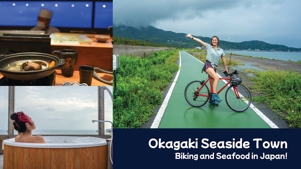 Japan Travel Vlog | Seaside Biking and Seafood in Okagaki, Fukuoka | 岡垣福岡