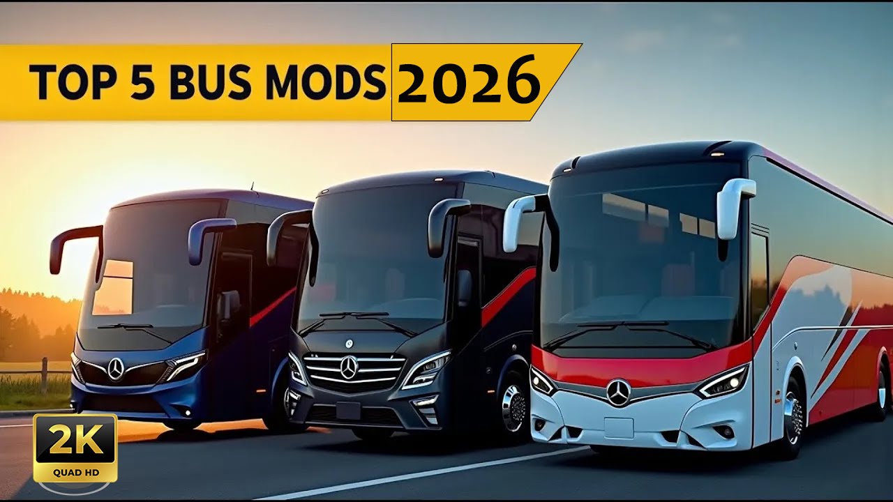 Top 5 Bus Mods in ETS2 2025 | Euro Truck Simulator 2 |