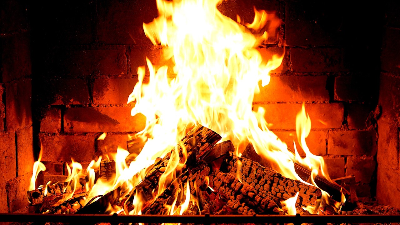 🔥 Fireplace 4K UHD! Fireplace with Crackling Fire Sounds. Fireplace Ambience