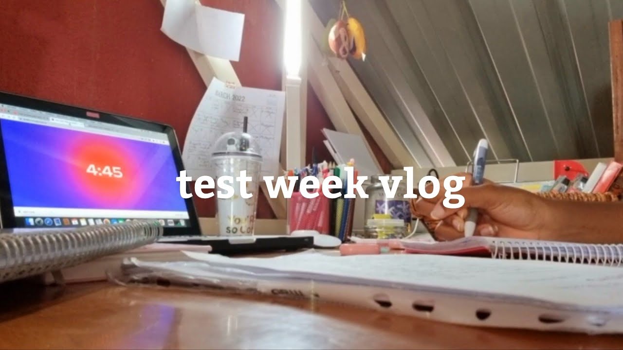 test week vlog | study vlog📚, productive, with friends