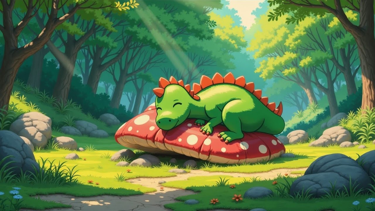 Sunny Forest Chill ☀️ Lofi Mix with Adorable Dino 🌿 Relaxing Lofi Hip Hop for Study/Sleep