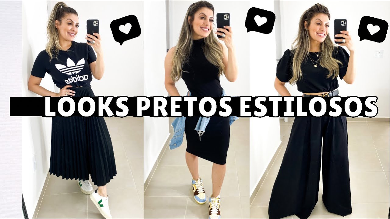 LOOK PRETO, looks pretos, look preto estiloso, como montar looks pretos estilosos