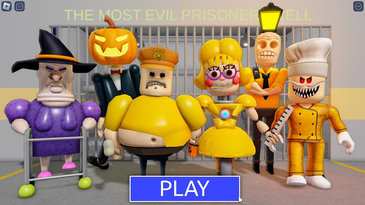 Escaping from a HALLOWEEN BARRY'S PRISON RUN! And BECAME an ALL MORPHS