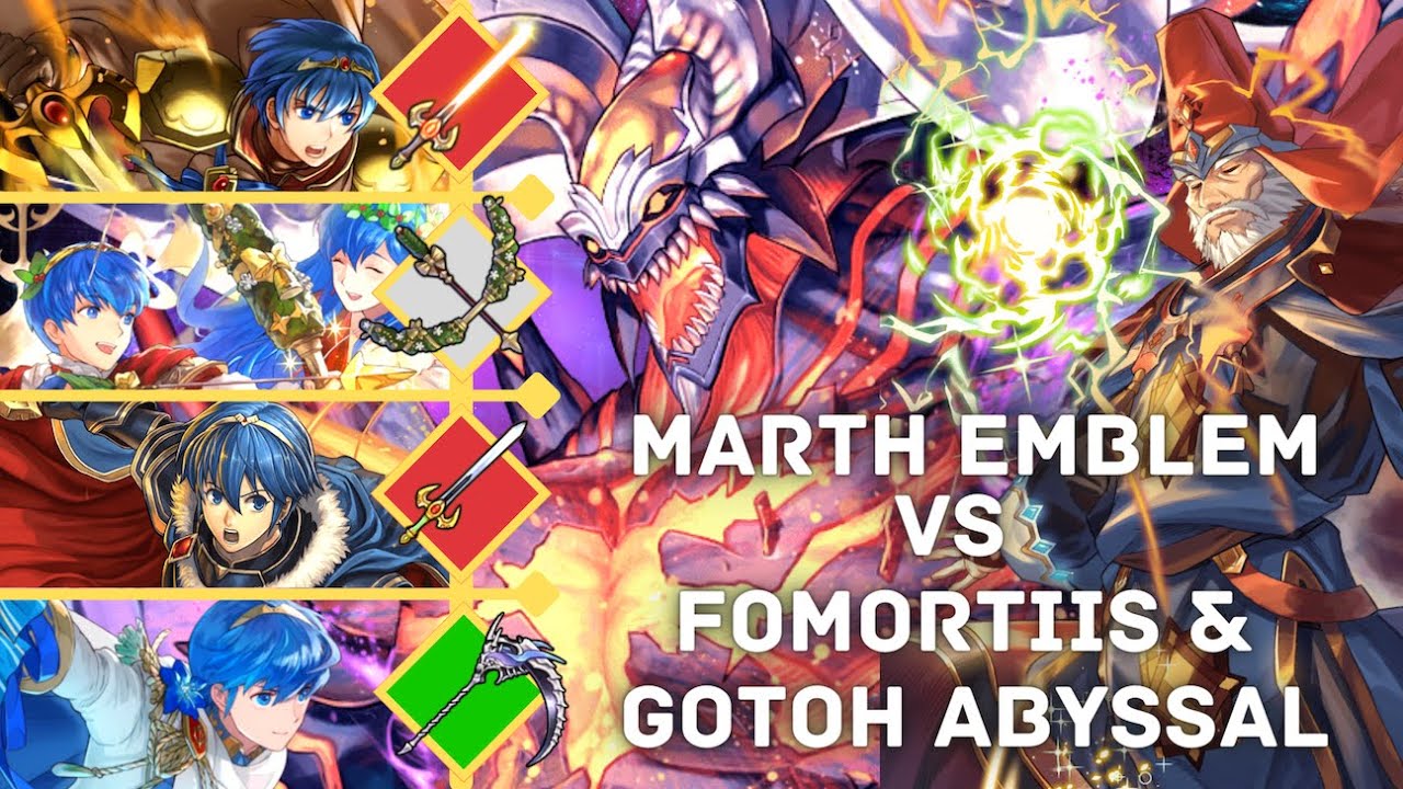 【FEH】MARTH SEALS FOMORTIIS AND GOTOH! Marth Emblem vs. ABYSSAL Fomortiis and Gotoh