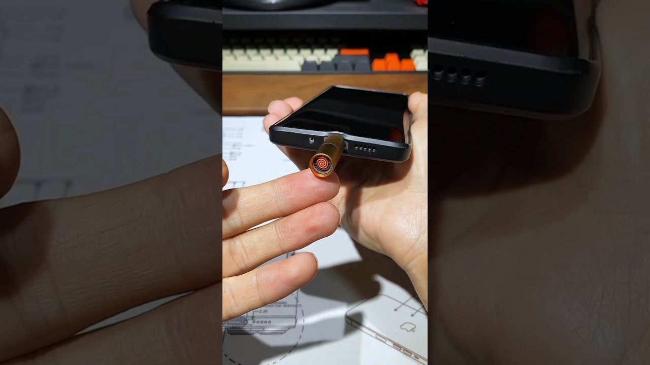 USB Lighter for Mobile Phone #lighter #mobile #gadgets