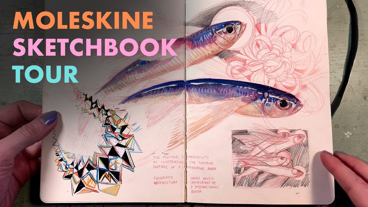 I Haven't Finished A Moleskine In Forever! Sketchbook Tour 2022-2024