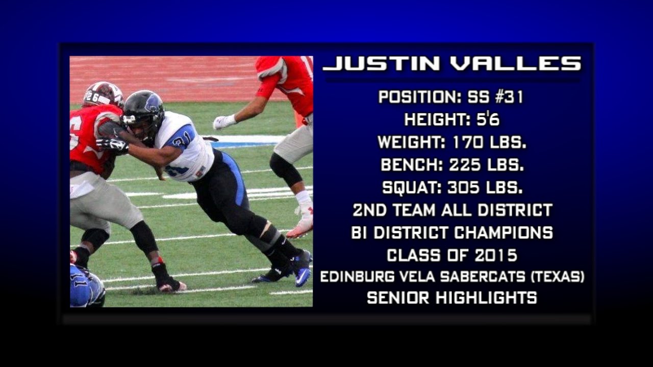 Edinburg Vela Sabercats SS #31 Justin Valles (Senior Highlights)