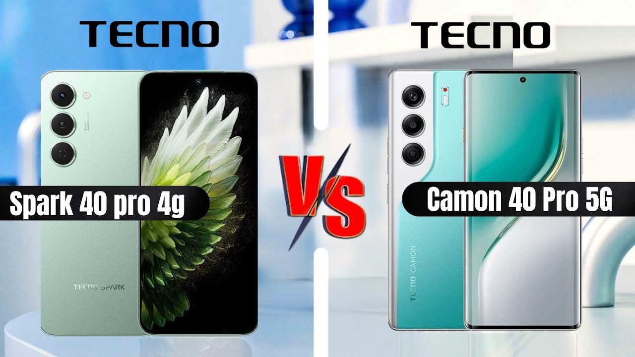 Tecno Camon 40 Pro 5G vs Tecno Spark 40 Pro 4G | Full Comparison | Camera & Performance Test 2025 🔥📱