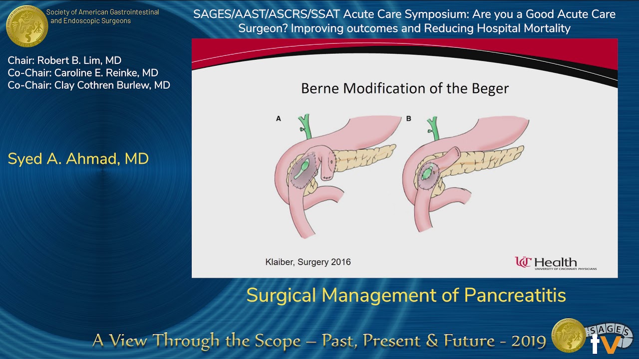 Surgical Management of Pancreatitis
