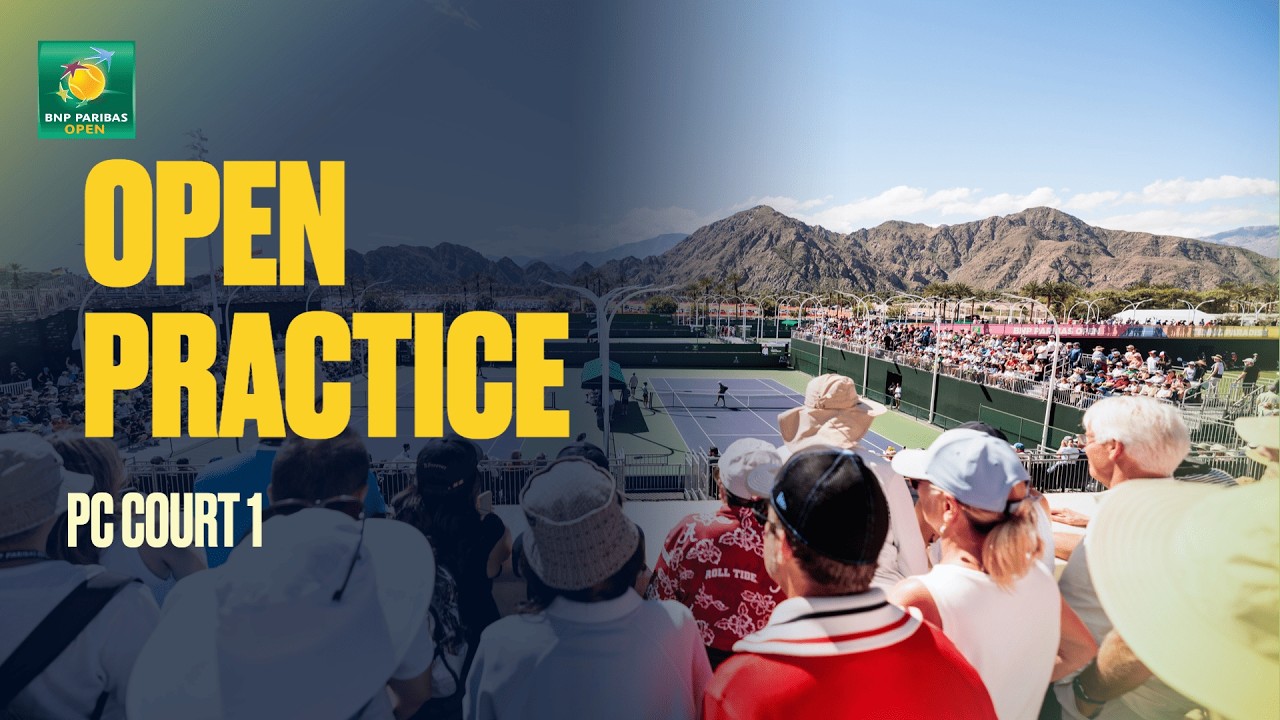 LIVE: Open Practice on PC 1 | BNP Paribas Open 2026 | 03.01.26