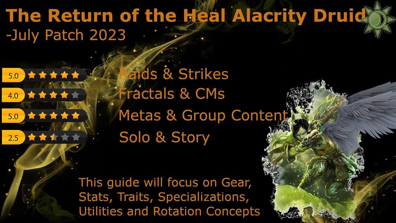 The Heal Alacrity Druid is BACK!! - July 2023 Patch guide