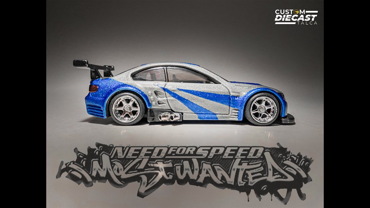 BMW M3 GT2 Style Need For Speed Most Wanted Custom Hot Wheels simple ✍🏼