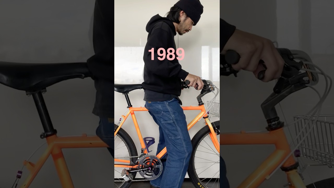 do you know the differences between vintage bikes? size guide up on my channel! #bike #cycling #mtb