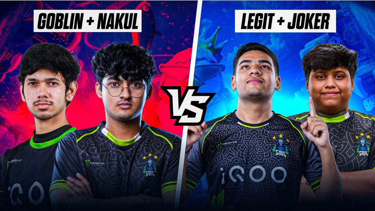 Goblin + Nakul vs Legit + Joker 2v2 WOW Mode 🚀💖