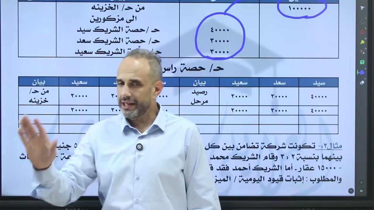@كلية تجارة جامعة حلوان @الفرقة الثانية  محاسبة شركات اشخاص  الجزء الاول 2026 