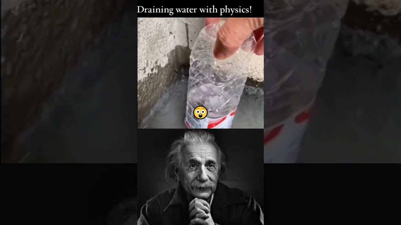 Ever wonder why water swirls as it drains🌀 #VortexPhysics #Dynamics#DrainingWater #PhysicsInRealLife