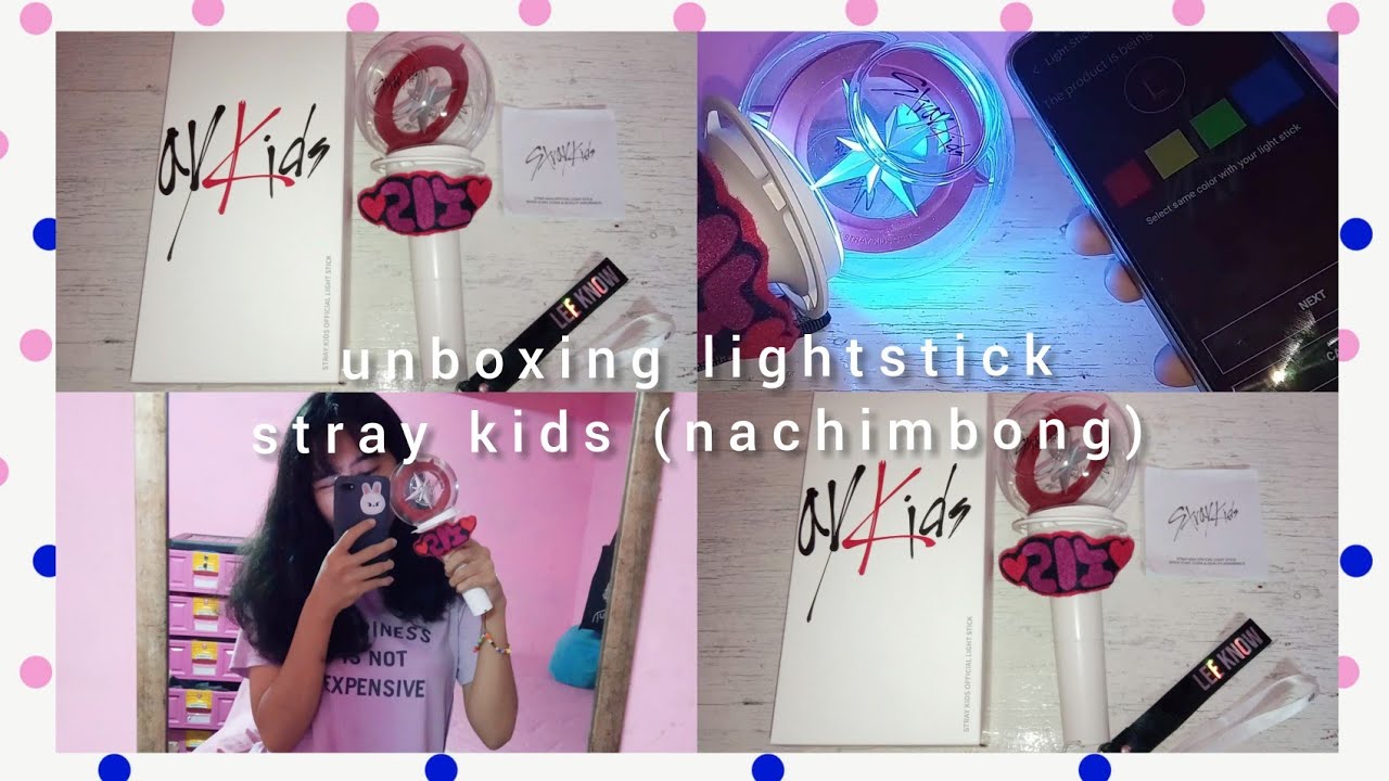 unboxing lightstick stray kids ✨ connect with bluetooth 🌈