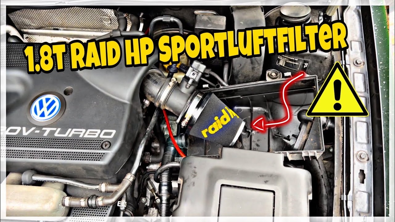 Golf 4 1.8T Bekommt Sportluftfilter von Raid HP Viel Sound für 30€ & TÜV ⭐️