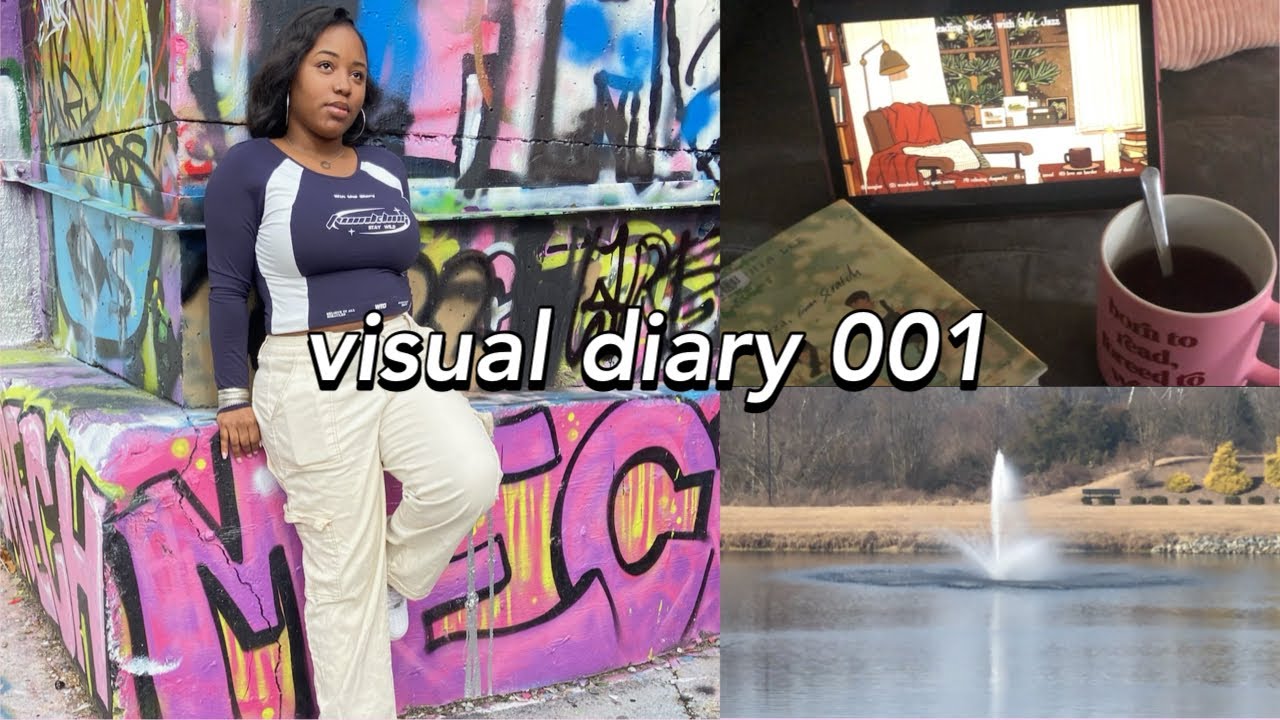 visual diary 001: grwm, enjoying my hobbies, self care nights + introspective moments in the park