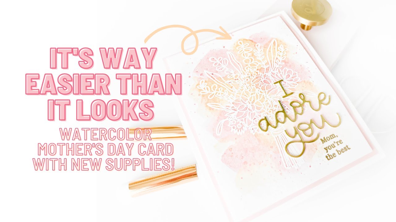 A Card Worth Recreating | Mother's Day Card Inspiration & Watercoloring with Ink Pads