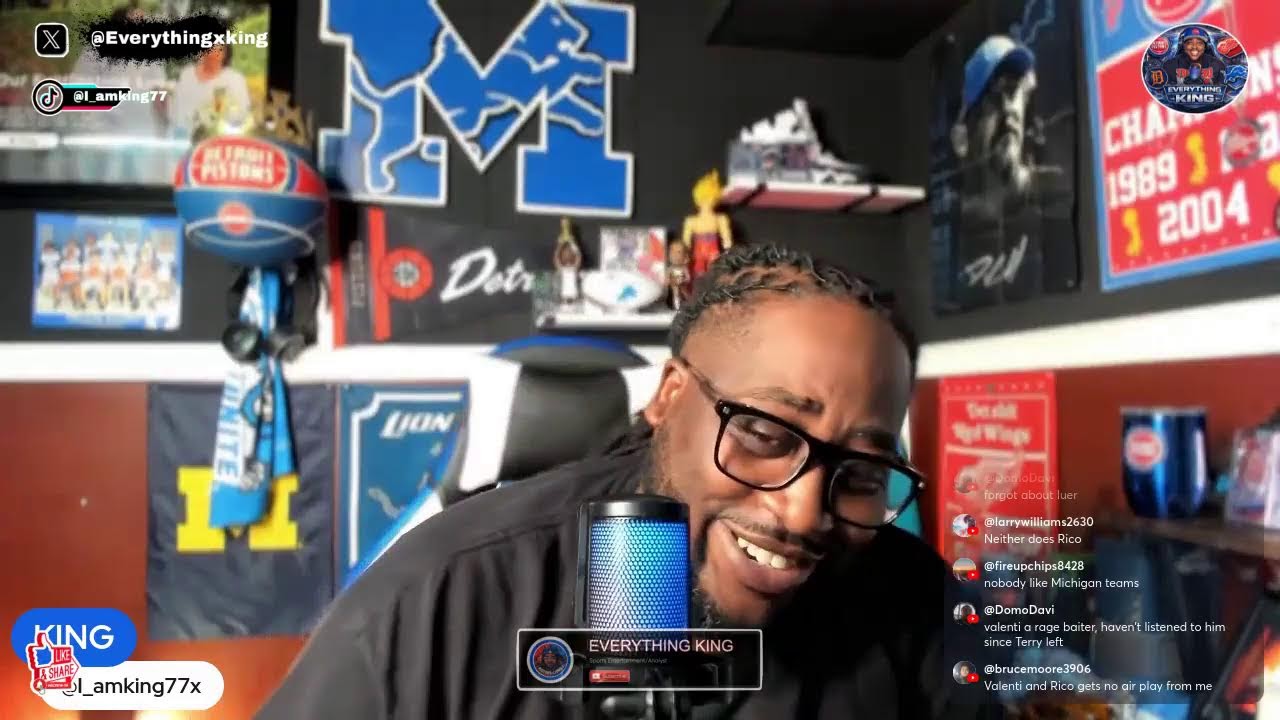 Live watch party: Pistons vs 76ers + Michigan vs Arizona Final Four! 🏀🔥