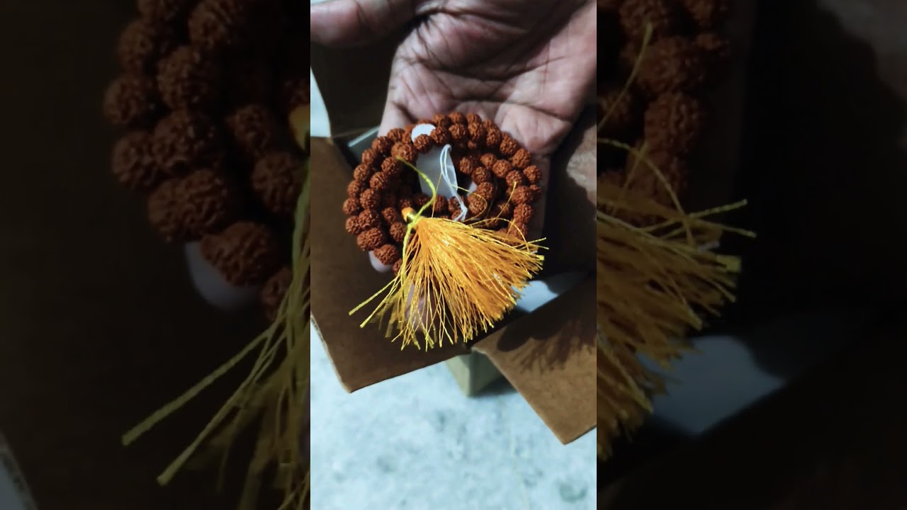 unboxing Isha Life rudraksha mala #trending #shortvideo #arunachala #isha #rudraksha