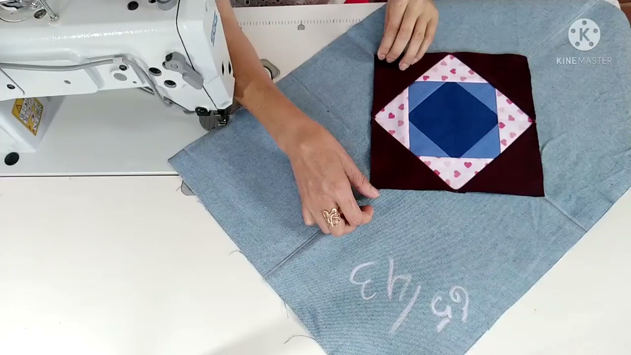Tapete de retalhos fácil , quadrado dentro do quadrado. #retalhos #ganhedinheiroemcasa