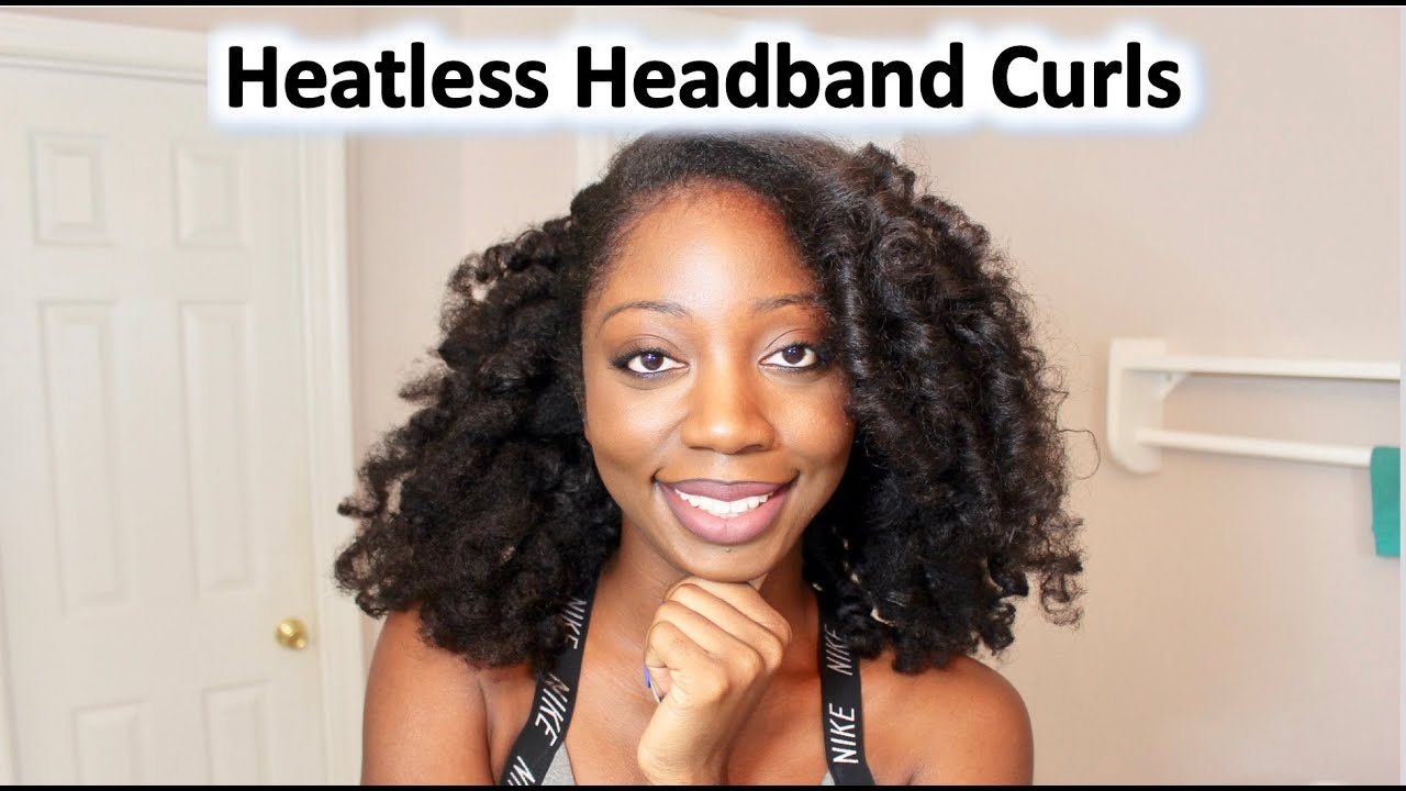 OLDIE BUT GOODIE Heatless Overnight CURLS on Natural Hair | The Headband Method