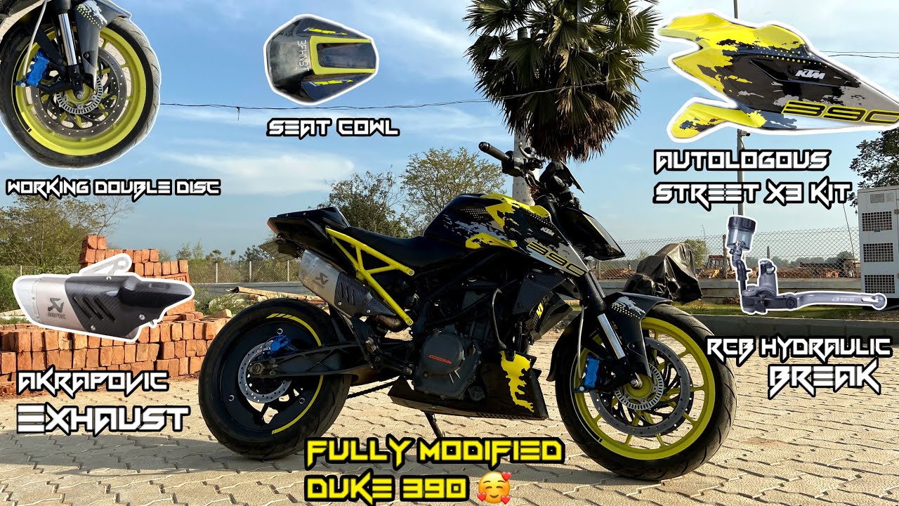 Duke 390 modified fully loaded💛|North India single piece worth 55000|FSR_patna