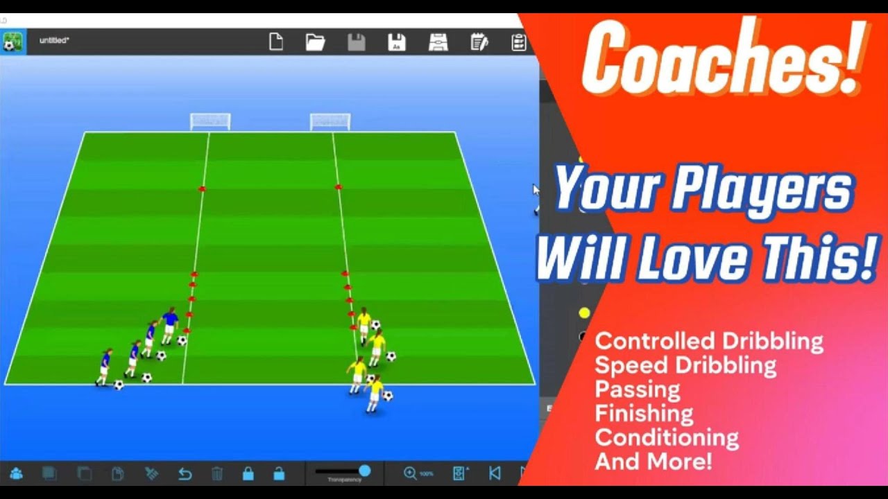 POWERFUL And FUN Competitive Game For Young Soccer Players | Dribbling, Passing & Finishing!