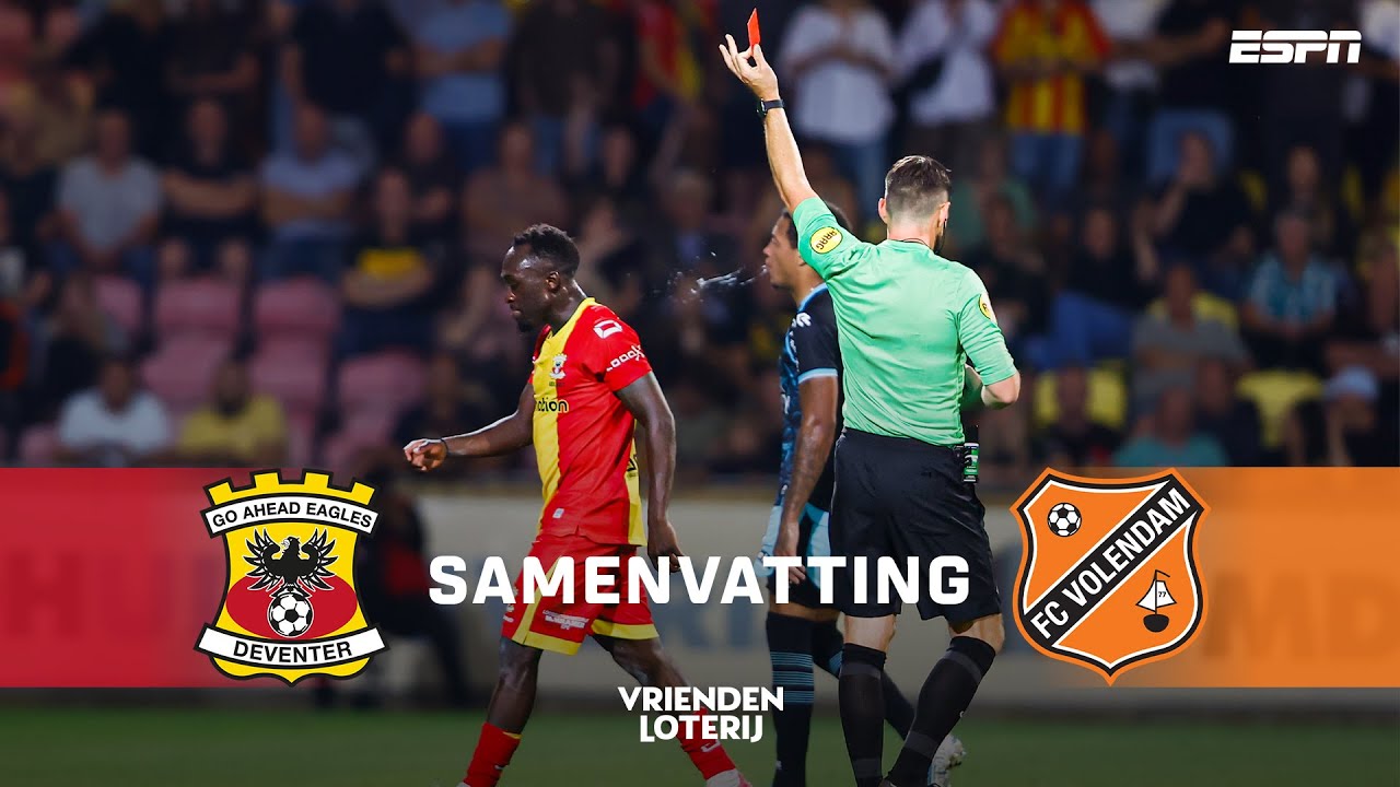 ☄️⚽ 5 𝐠𝐨𝐚𝐥𝐬 en een 𝗿𝗼𝗱𝗲 𝗸𝗮𝗮𝗿𝘁 in de Adelaarshorst! 🟥 | Samenvatting Go Ahead Eagles - FC Volendam