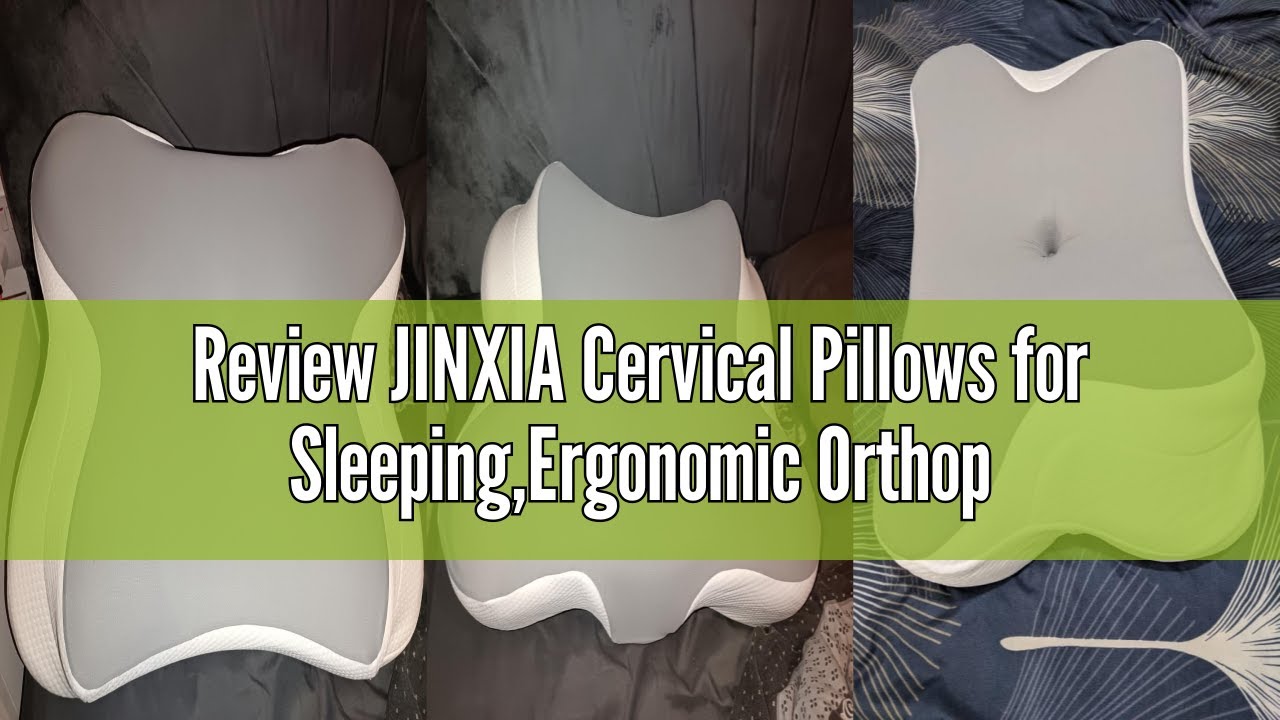 Review JINXIA Cervical Pillows for Sleeping,Ergonomic Orthopedic Neck Support Pillow,Memory Foam Pil