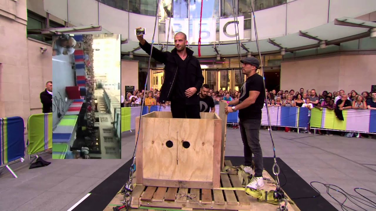 Darcy Oake Escapes 30 Foot Drop - Live at BBC's The One Show