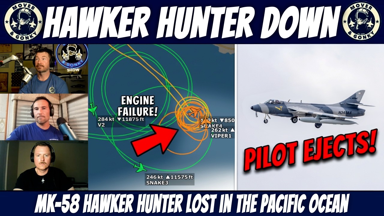 Hawker Hunter Crashes Into the Pacific &mdash; Mayday Audio Breakdown