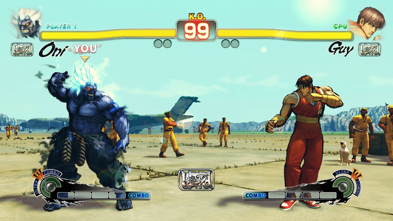 Oni vs Guy (Hardest AI) - Ultra Street Fighter IV.