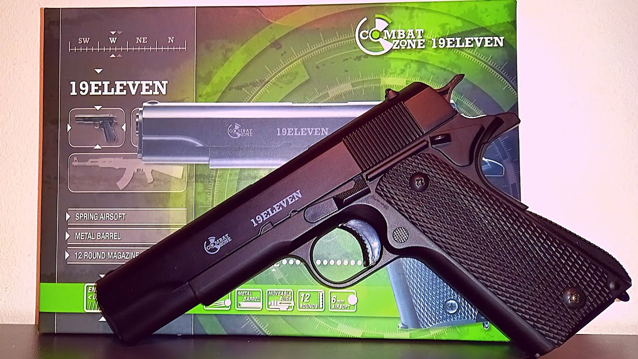 Страйкбол - Combat Zone 19ELEVEN - 1911 - Springer - Обзор